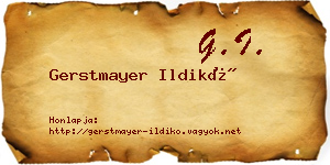 Gerstmayer Ildikó névjegykártya